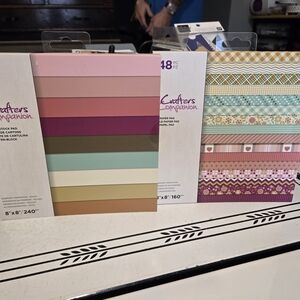Crafter's Companion Everyday Inspiration Patterned and Solid 8x8 Paper Pad Set